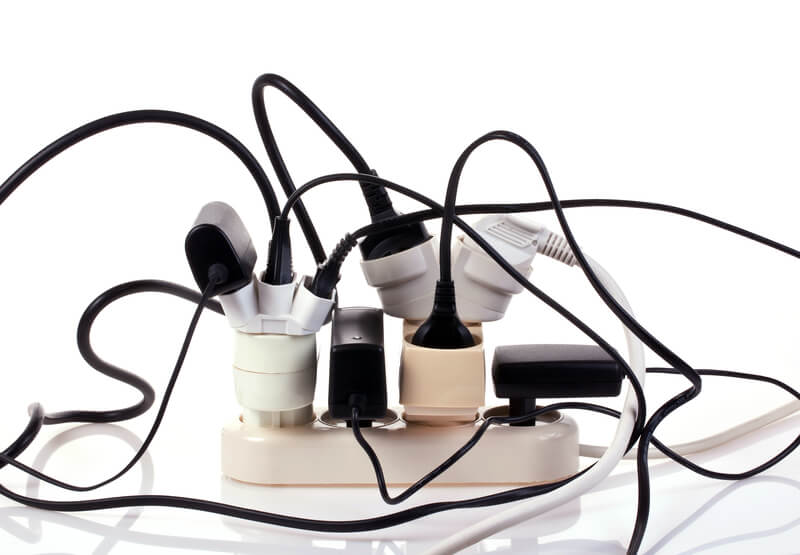 an overloaded extension cord is a fire hazard